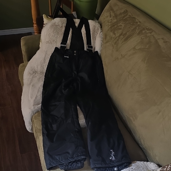 Like New Weatherproof Black Girl's Overall (Bib) Snowpants-Size L (14-16) - Picture 1 of 7